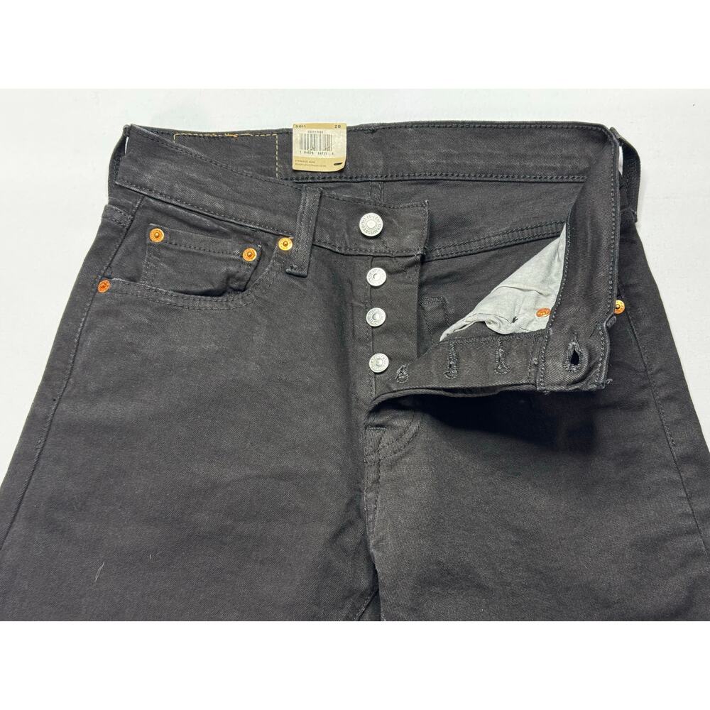 NWT Levi's 501 Men's Cut Off Black Denim Shorts - Size 28x11.5* - Picture 2 of 7